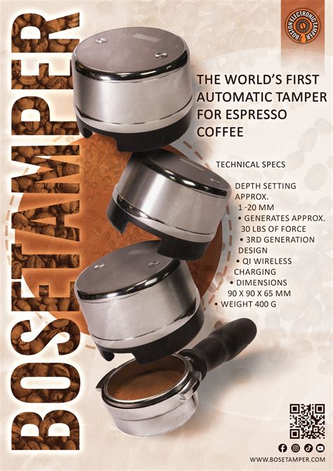 EX-DEMO WOC 2026 Metal Espresso Coffee Tamper BOSeTAMPER 58.5mm PRO (F – BOSeTamper