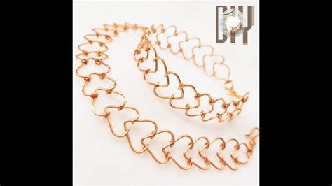 Heart chain bracelet | Do not use beads | How to make jewelry ...