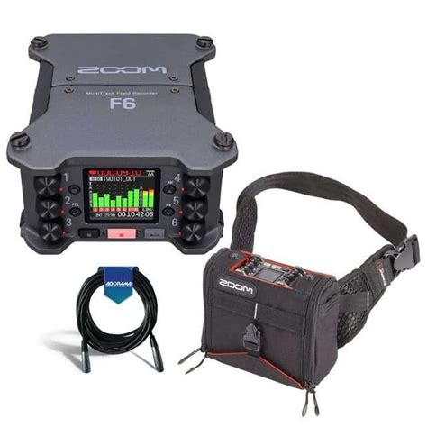 Zoom F6 Multi-Track Field Recorder - Bundle K-Tek KSF6 Stingra