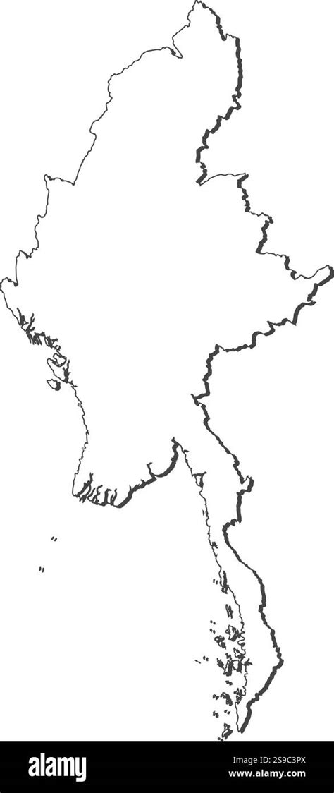 Myanmar on 3d earth Black and White Stock Photos & Images - Alamy