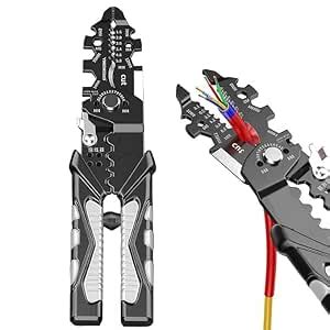 KUMIJASHI ENTERPRISE 25-in-1 Multifunction Wire Strippers Electeical, 8 ...