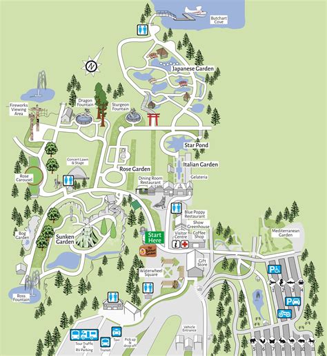 Garden Map - The Butchart Gardens