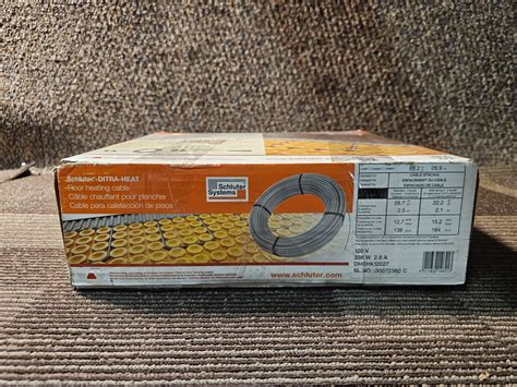 Schluter Ditra-Heat Cable DHEHK12027 120V Heating Cable 88.2 ft