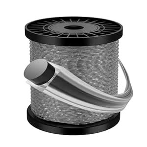 Forever Speed Grass Trimmer Line 2.4mm*100m Dark Grey Twist Universal ...