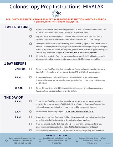 Colonoscopy Prep Instructions Pdf - Face Surgery