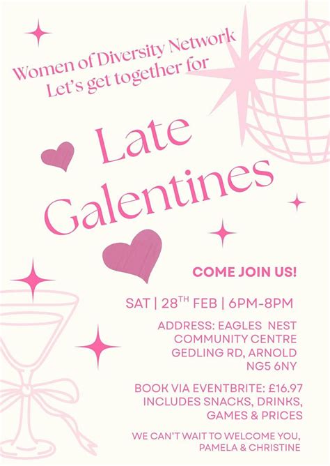 Late Galentines Celebration, Eagle's Nest Community Centre, Arnold, 28 ...