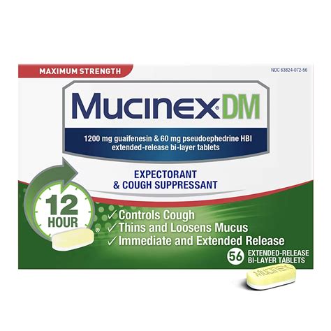 Mucinex DM Max, 56 Ct. - BJ's Wholesale Club