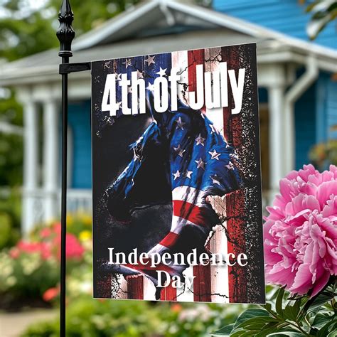 Cheapark 4th of July Patriotic Garden Flag Double Sided USA Flag ...