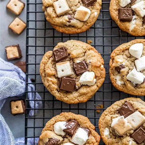 Gooey S'mores Cookies: Best Easy Dessert - Recipe box dish