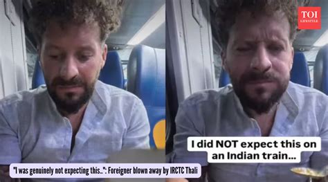 "I was genuinely not expecting this.": Foreigner blown away by IRCTC thali