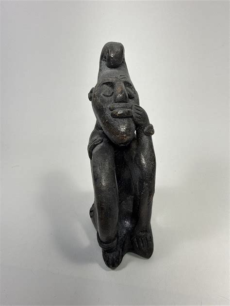 African Antique Style Tribal Taino God Stature Figure Pottery Clay. K2 ...