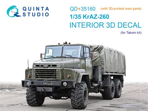 MODELIMEX Online Shop | 1/35 KrAZ-260 3D-Print&col.Interior (TAKOM ...
