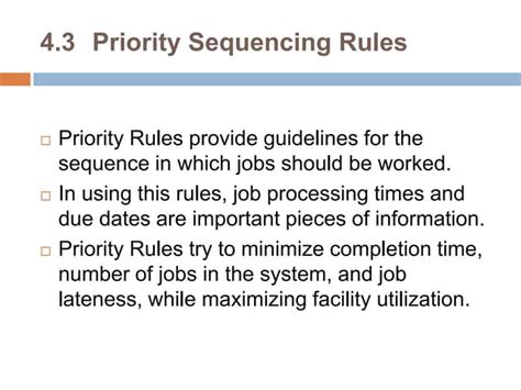 Jobs Sequencing with Priority Rules.pptx