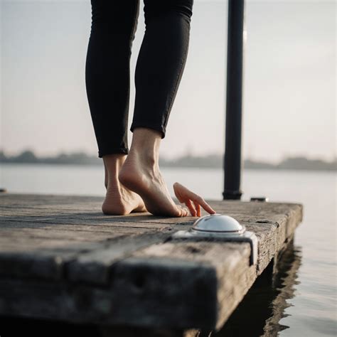 a person standing upright facing forward the right lower leg missing at the knee Prompts ...