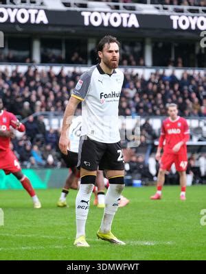 Ben Brereton Diaz of Derby County in the pregame warmup session during ...