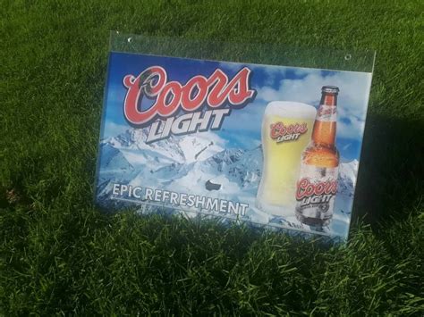 Coors Light Perspex Sign for sale in Louth for €45 on DoneDeal