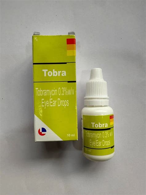 TOBRA Tobramycin 0.3% w/v EYE/EAR Drop at ₹ 550/piece | Tobramycin ...