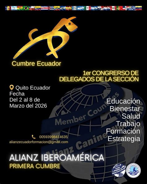 CUMBRE LATINOAMERICANA FORMACIÓN CANINA , Sunset Club Deportivo, Quito ...