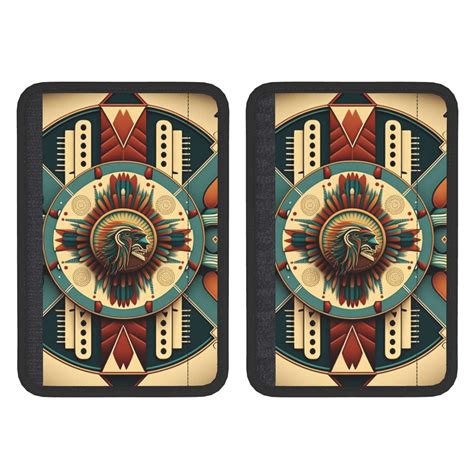 Geometric Southwestern Native American Seat Belt Shoulder Pad 2-Pack ...