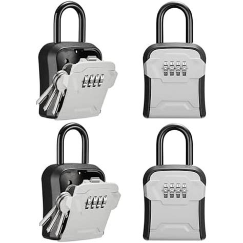 Lock Box, Key Lock Box Wall Mount & Portable Combination Lockbox with ...