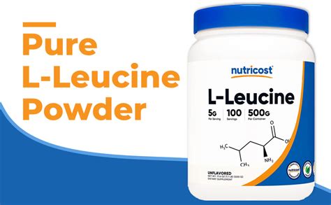 Amazon.com: Nutricost Pure L-Leucine Powder 500 Grams : Health & Household