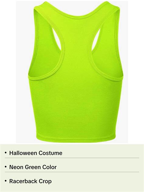 brat Lime Neon Green Racerback Crop Tank - TikTok Shop