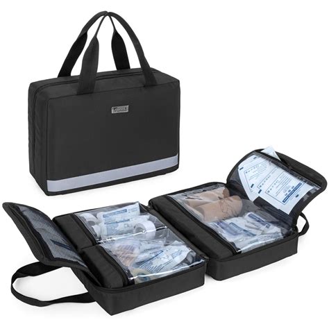 Trunab Small First Aid Kit Bag Empty Portable Emergency Kits Trauma Ba ...