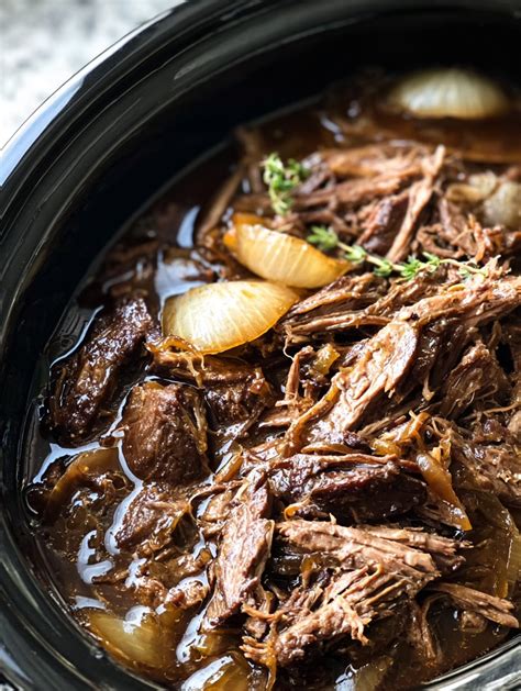 Easy - Three simple ingredients slow-simmer into tender, savory beef ...