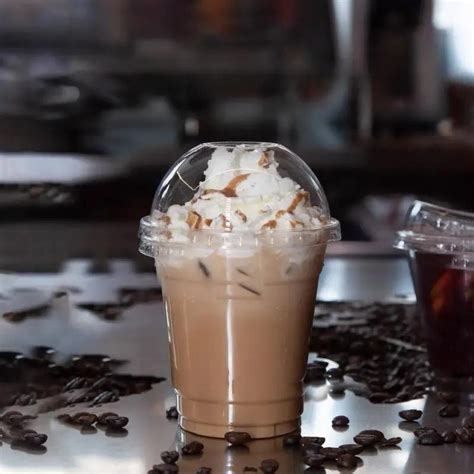 100PCSDisposable Milk Tea Plastic Cup 10/12/16/22 OZ With Lid High ...