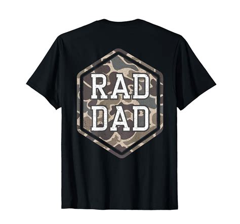 Camo Rad Dad Retro Camouflage T-Shirt for Hunting Enthusiasts - Walmart.com