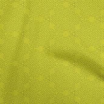 oneOone Rayon Yellow Fabric Texture Sewing Material Print Fabric by The ...
