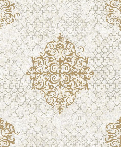 Galerie Lustre Damask Rose Gold Wallpaper CM2485 in the Wallpaper ...