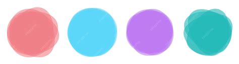 Color blob banner vector illustration isolated on white | Premium Vector