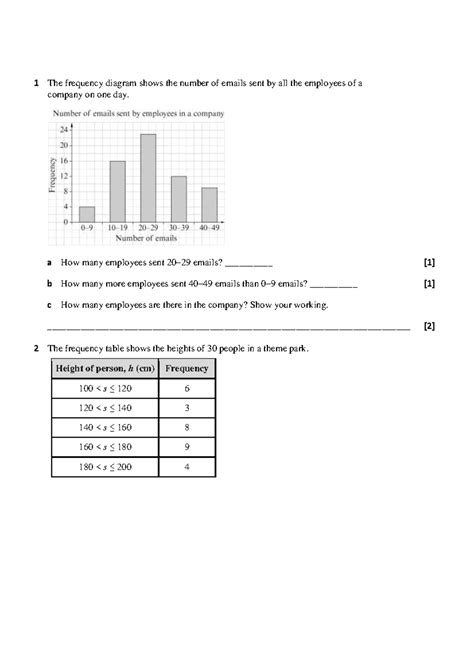 Ch 16 Revision - Practice Work on Data Analysis and Statistics - Studocu