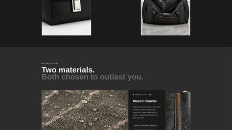Carry - Brutalist Bag Landing Page Template Template | Build Fully Functional Applications with ...