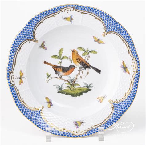 Rothschild Bird Blue Fish Scale - RO-ETB and RO-EB - Herend Experts