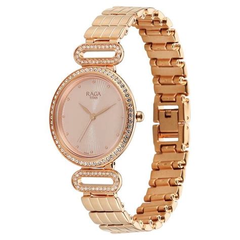 Buy Online Titan Raga DEC Blaze Quartz Analog Rose Gold Dial Rose Gold ...