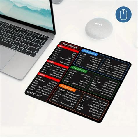 Keyboard Shortcut Mouse Pad Office/Excel/Word/PPT Shortcuts Cheat Sheet ...