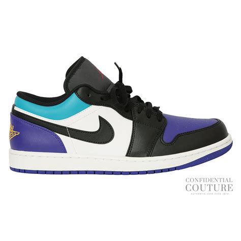 Air Jordan 1 Aqua/Purple Low Top Sneakers UK 10 | EU 45 – Confidential ...