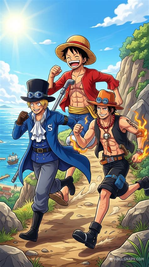 Happy asl brothers one piece 4k mobile wallpaper