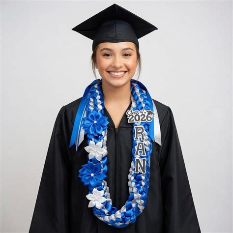 Graduation Lei 2026 With Name, Gift for Graduates, Class of 2026 Graduation Lei, Personalized ...
