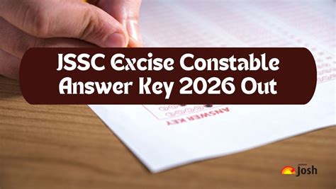 JSSC excise constable answer key 2026 out – download official response ...