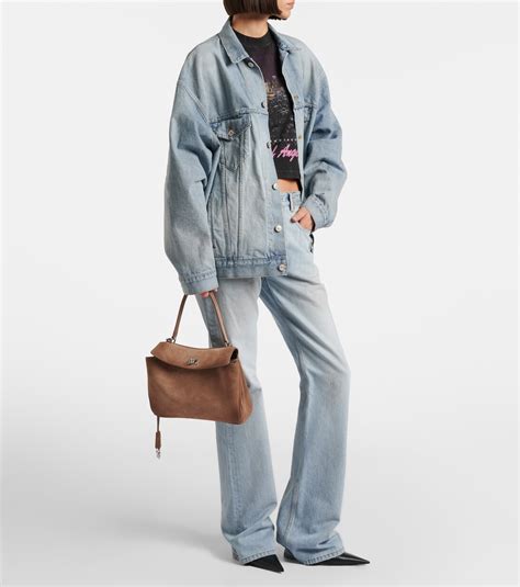 Rodeo Medium suede tote bag in brown - Balenciaga | Mytheresa