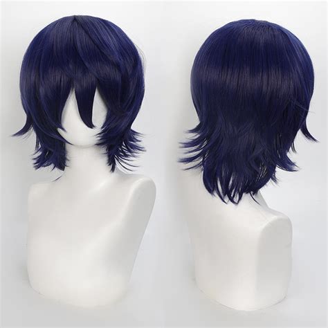 Short Wavy Bob Synthetic Wig with Air Bangs Heat Resistance Shoulder ...