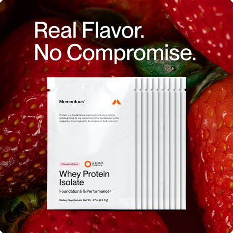 Whey Protein Isolate 10-Travel Packs – Momentous