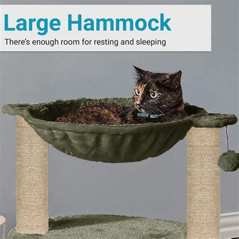 Cat Tree with Hammock | Indoor Cat Climbing Tower – HankPets | HANK