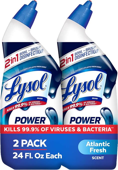 Amazon.com: Lysol Toilet Bowl Cleaner, Max Strength Bathroom Cleaning ...