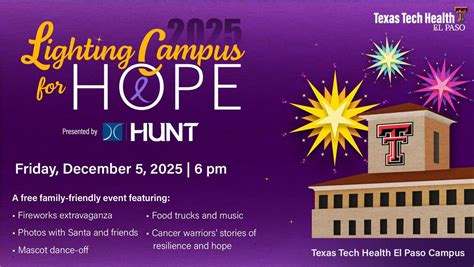 3rd Annual Lighting Campus for Hope , Texas Tech University Health ...