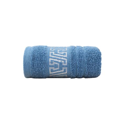 Blue Cotton Soft Absorbent Lint Free Face Wash Cloth Blue Thickened ...