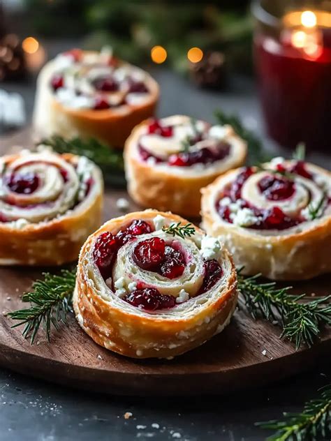 Irresistible Christmas Cranberry Feta Pinwheels to Impress Guests